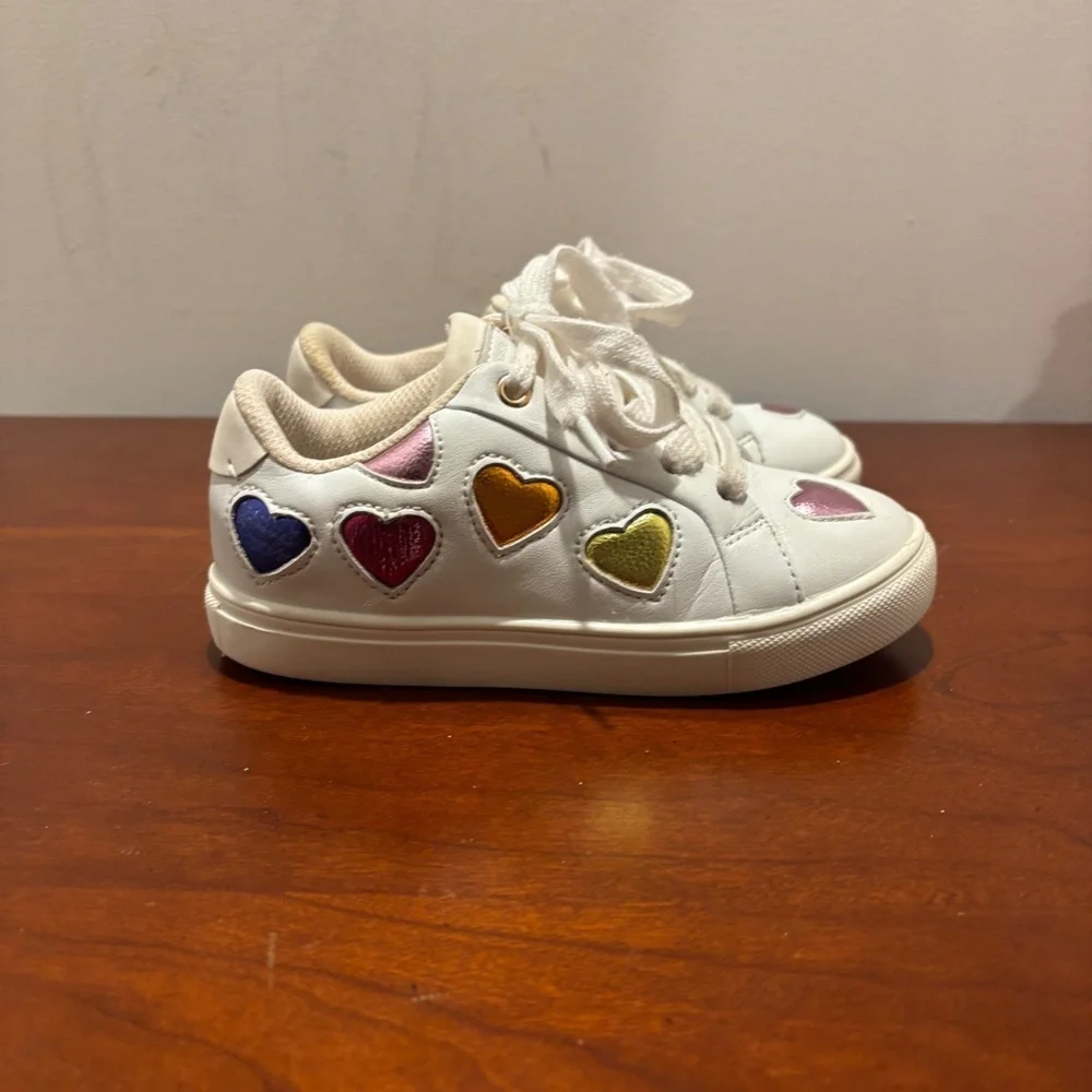 Kurt Geiger London Girls Mini Lane Love Sneakers White Size 11
